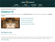 Tablet Screenshot of aboutcatholics.com